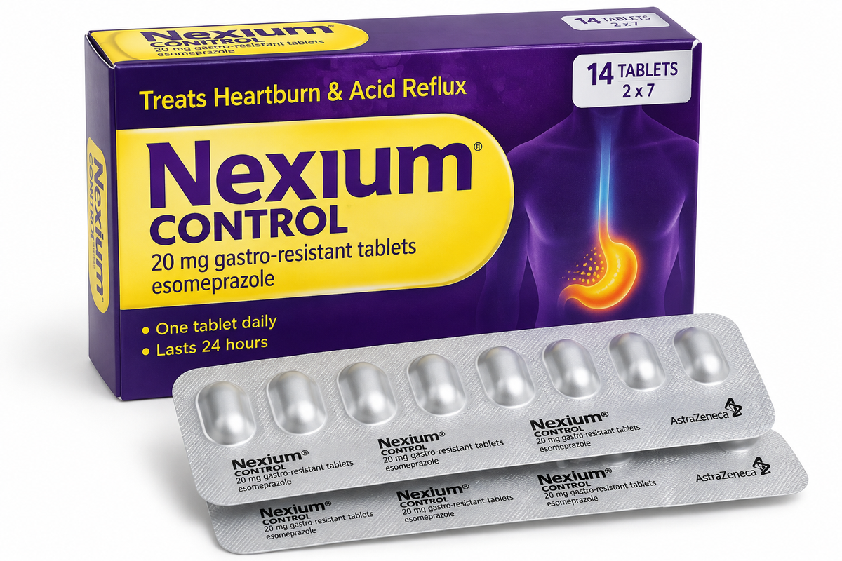 Nexium Control 20 mg – 7 Gastro-Resistant Tablets