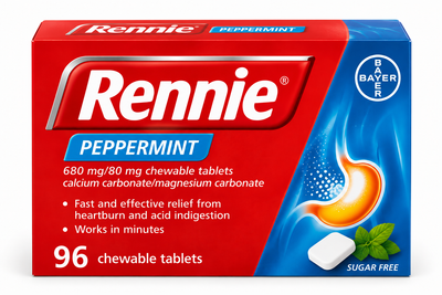Rennie Pfefferminz 680 mg/80 mg Kautabletten